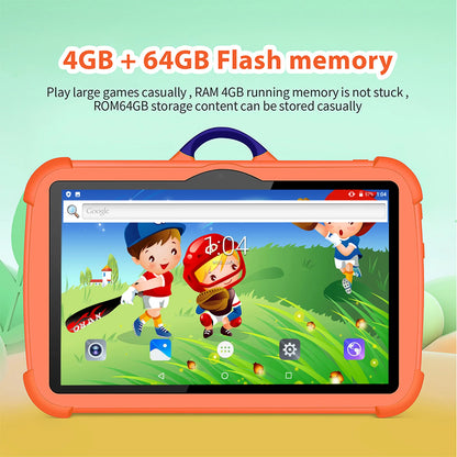 New 7 Inch 5G WiFi Tablet Pc for Children's best Gifts Android Kids Game Educational Learning Tablets Quad Core 4GB RAM 64GB ROM
