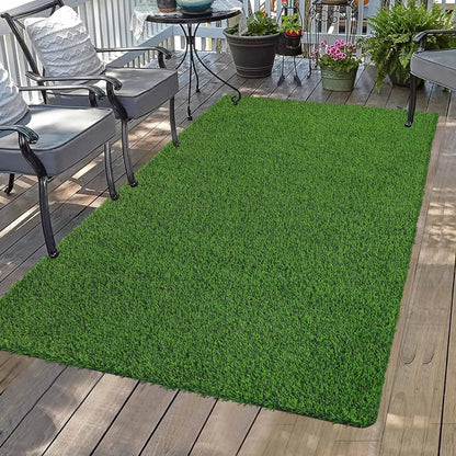 Simulated artificial spring grass lawn carpet, realistic indoor and outdoor garden lawn landscape, courtyard lawn mat