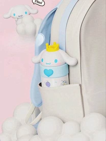 Sanrio Hello Kitty 350ml Stainless Steel Thermos Kawaii Kuromi Cinnamoroll Melody Kids Vacuum Flask Water Bottle Tumbler