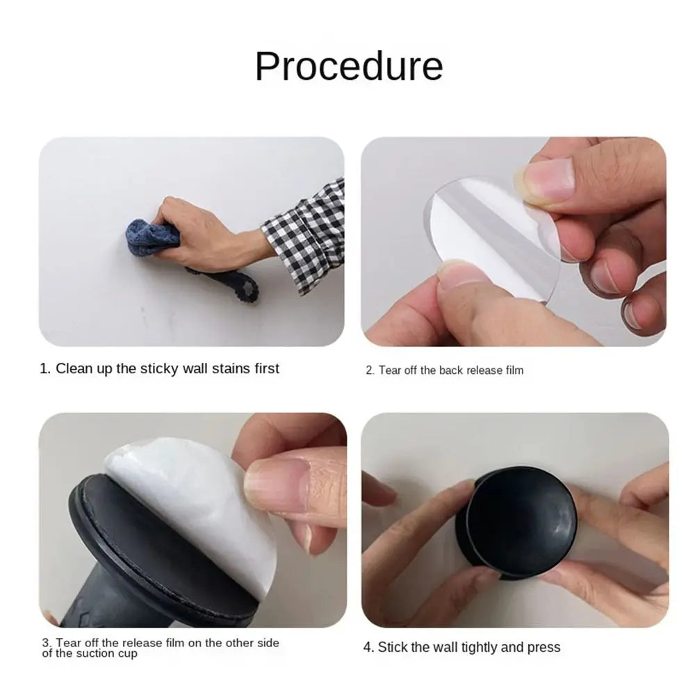 Mute Non-punch Door Rear Retainer Silicone Door Buckle Hidden Door Holder Door Stopper Wall Protector Door Suction