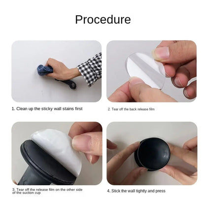 Mute Non-punch Door Rear Retainer Silicone Door Buckle Hidden Door Holder Door Stopper Wall Protector Door Suction