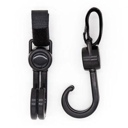 2Pcs/Set Hooks For Stroller Car Shopping Cart Hooks Baby Stroller Accessories Rotate 360 Degree Hook Pram Organizer Bag Hanger