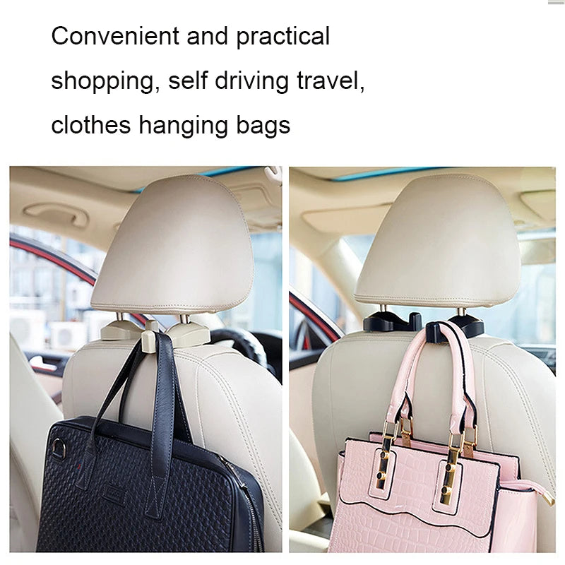 Car Seat Back Hook Headrest Hidden Mount Auto Vehicle Back Seat Organizer Car Accessories Hanging Hooks Storage Hanger Universal