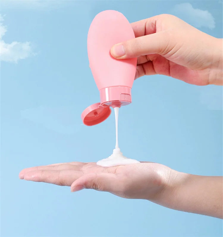 11 Pack Travel Bottles Set Leak Proof Portable Toiletry Squeezable Containers Clear PET Flight Size Cosmetic Containers JAF269