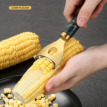 1pc Stainless Steel Corn Stripper – Efficient Cob Peeling, Durable Thresher, Kitchen Must-Have for Fresh Corn Lovers