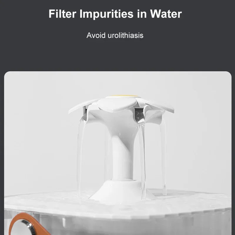 Pet Cat Water Fountain Automatic Dispenser for Pets Cat and Dog Drinking Basin Live Water Circulating Pet Water Feeder Portable