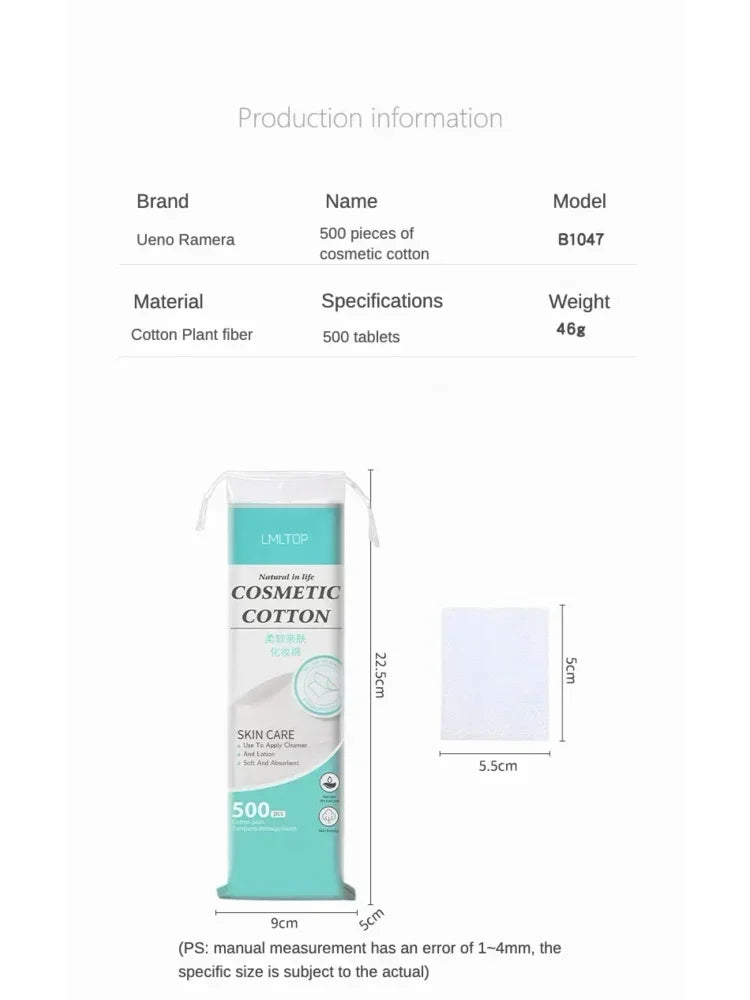 Disposable makeup cotton Soft makeup remover cotton Facial wet wipes Cleaning cotton, toner Cleansing paper Makeup cotton