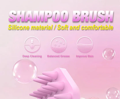 Silicone Shampoo Scalp Hair Massager Head Body Scalp Massage Brush Comb Hair Washing Comb Shower Brush Bath Spa Massage Brush