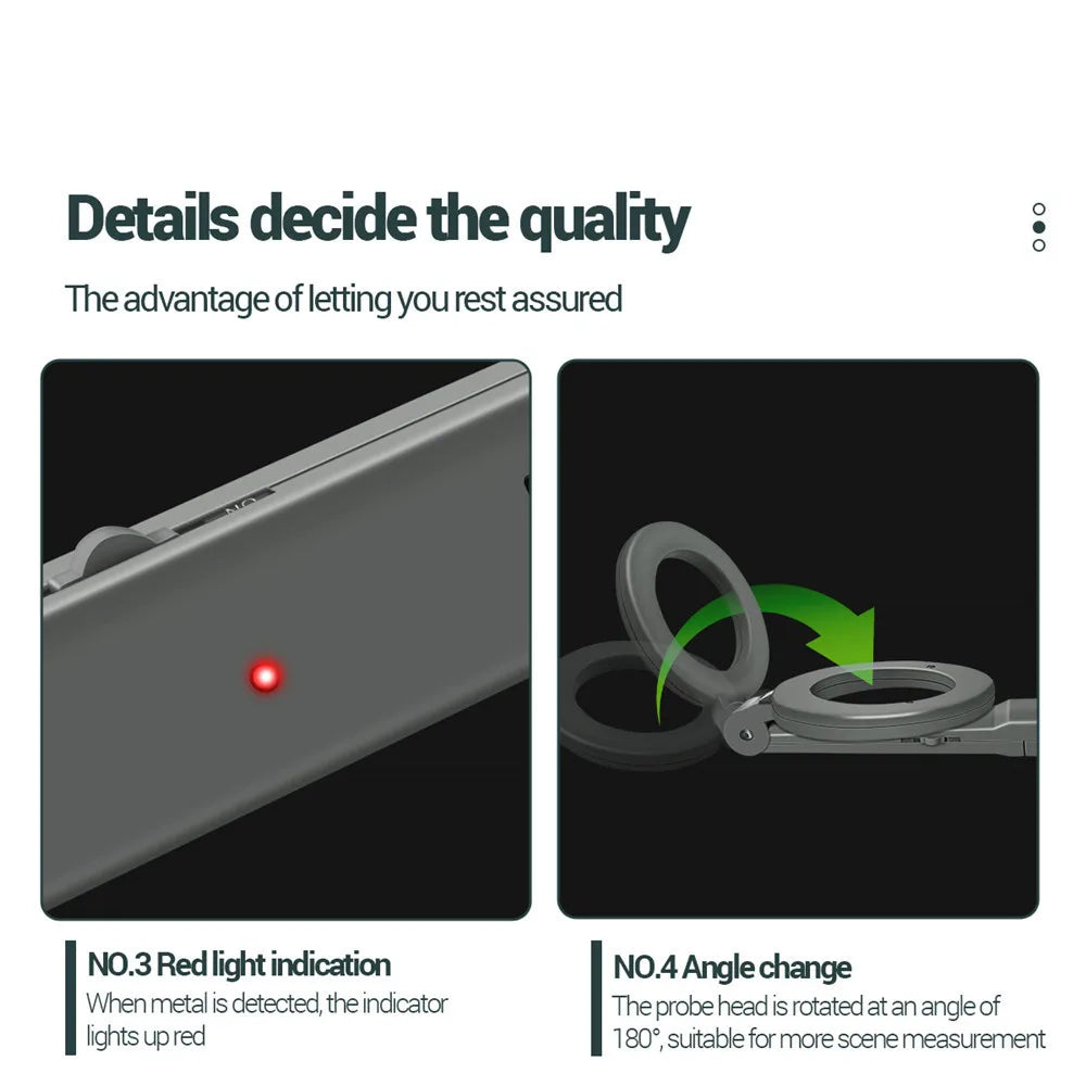 Metal Detector DM3004A Waterproof Handheld Alarm High Sensitivity Metal Scanner Security Checker Pinpointer Metal Detect Tool