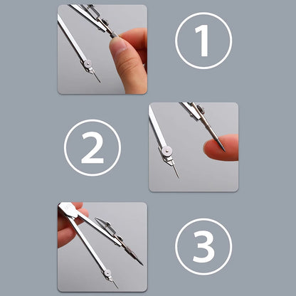 M&G Simple Compasses Set Student Drawing Compasses Exam Compasses Starting School Stationery for Student Exams