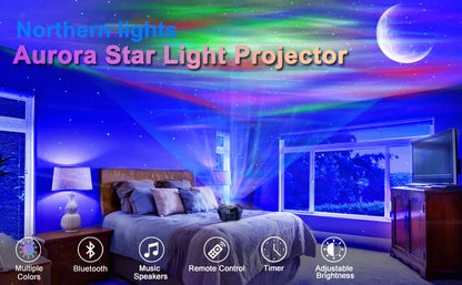 Smart Bluetooth Night Light Rainbow Sunset Projector Lamp for Home Coffe shop Background Wall Decoration Atmosphere Table Lamp