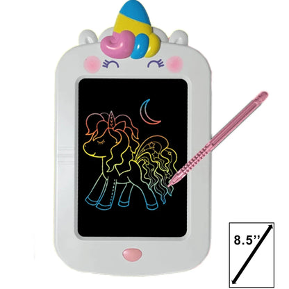 LCD Writing Tablet for Kids , Colorful Doodle Board Drawing Tablet with Lock Function, Erasable Reusable Writing Pad 8.5 Inch