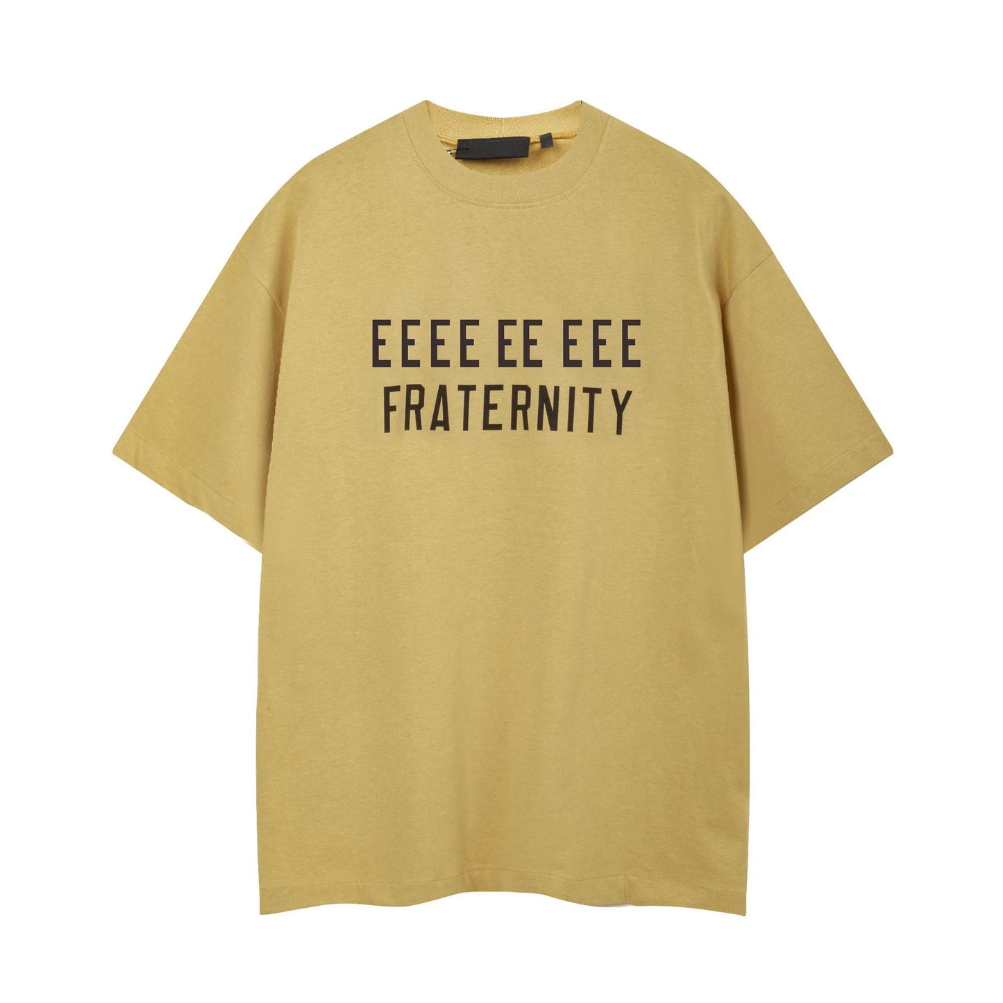 Fashion Design Men's T-shirts Two Rows Letter Logo Streetwear Designer Brand Men's T-shirts Sets