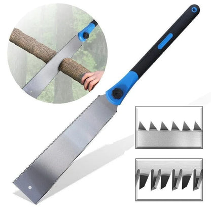 32cm Double Edge Hand Saw Japanese Ryoba Saw Double Edge Pull Saw Interchangeable Flush Cut Saw Flexible Blade Hand Saw