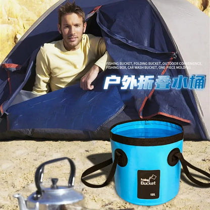 12L/20L Bowl Sink Washing Bag Car Wash Bucket Portable Outdoor Travel Foldable Water Multifunction Folding Portable Bucket Water