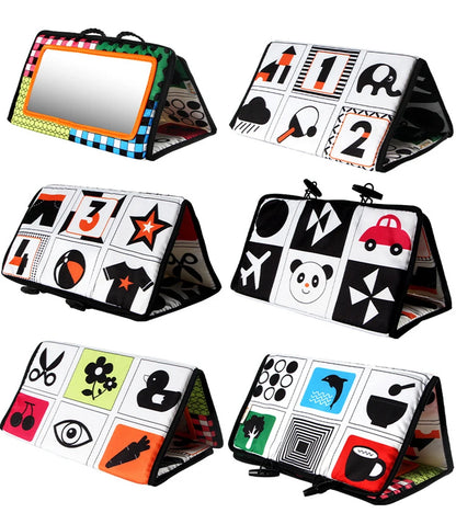 Black White View Back Seat Mirror Baby Car Mirror Safety Seat Headrest Rearview Mirror Baby Facing Rear Ward Car Kids Monitor