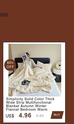 Modern Lightweight Luxurious Solid Color Rabbit Blanket Double-Sided Thick Winter Warm Knee Pads Suitable Bedroom Blankets