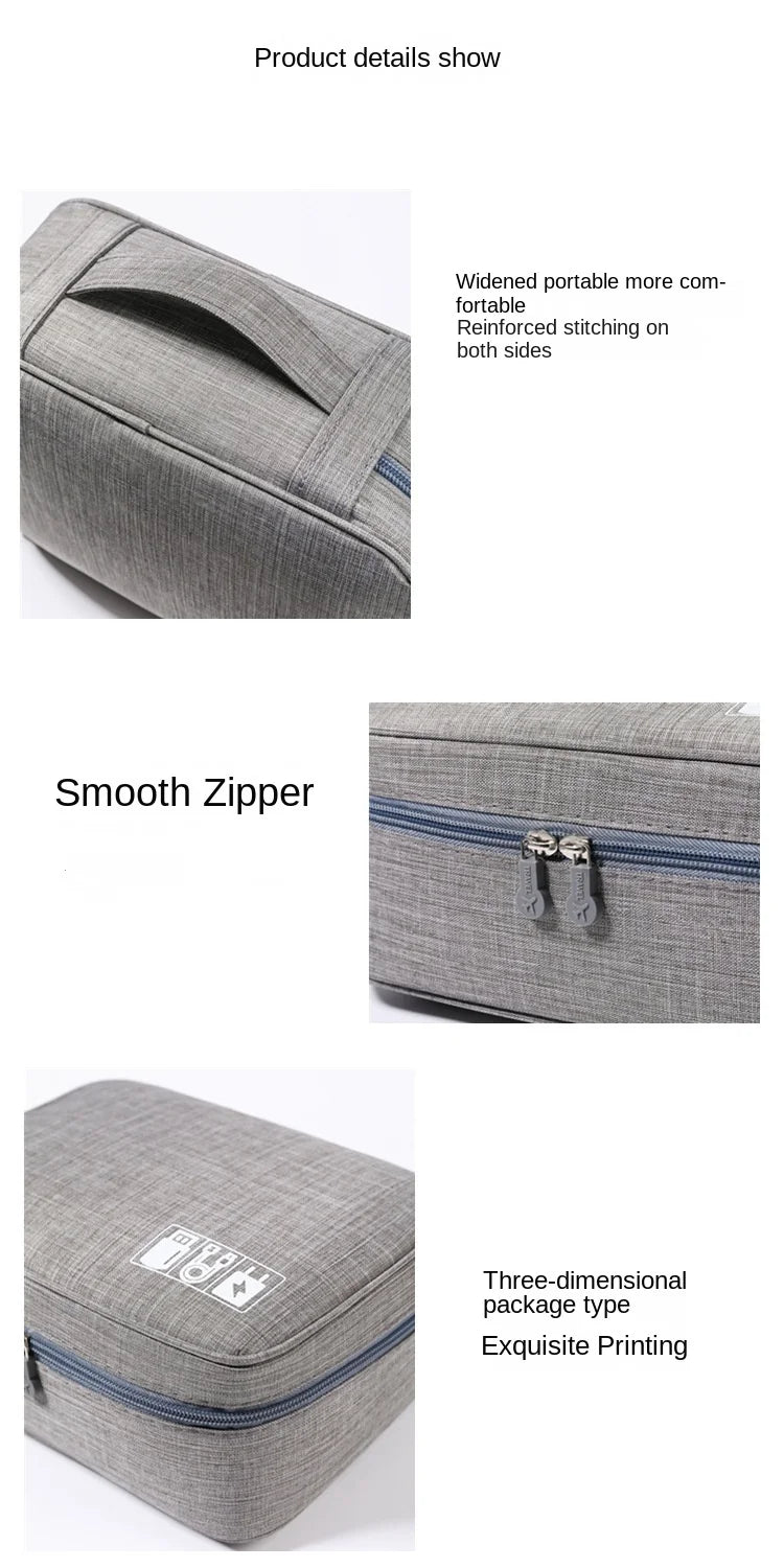 Travel Electronic Digital Storage Bag, Multifunctional High-capacity Earphones, Data Cable Protective Case, Dust Bag Travel Elec