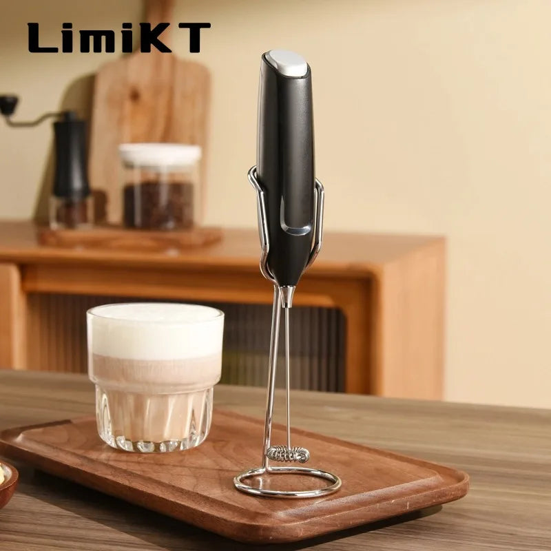 LimiKT Electric Milk Frother Ultra-Fast Handheld Beverage Blender for Coffee, Smoothies, Matcha and Coffee Creamer