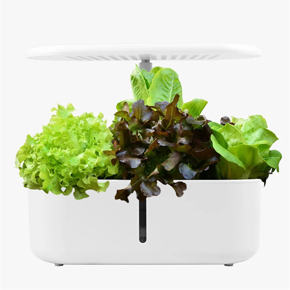 Hydroponics Growing System Indoor Garden Herb Garden Kit Indoor with LED Grow Light Quiet Smart Water Pump Automatic Timer Plant