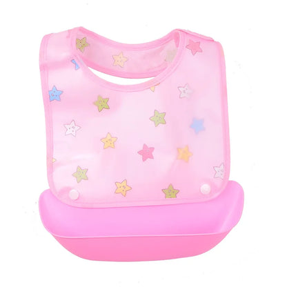 Baby Bib Imitation Silicone Waterproof Rice Pocket Food Eat Dinner Clothing Feeding After Meals Bavoir Tablier Слюнявчики