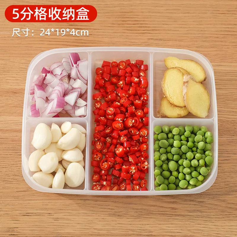 fridge Food retain freshnessBoxes Meat and vegetables Refrigerated container StackableKitchen food classification tool