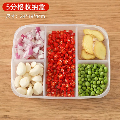 fridge Food retain freshnessBoxes Meat and vegetables Refrigerated container StackableKitchen food classification tool