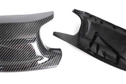 M Style Look Rearview Mirror Cover Cap Carbon Fiber Look Black for BMW  X3 F25 X1 E84 Pre-LCI 2010 2011 2012 2013 Case