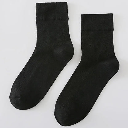 Women's 5 Pairs Quality Cotton Diabetic Middle Socks Comfortable Loose Mouth  Plus Size48,49,50 Older Men's Diabetic Socks Meias