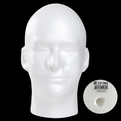 Head Mould Foam Family Foam Head Foam Head Fixed Props Display Head Wig Practice Plastic Wig Crochet Hooks