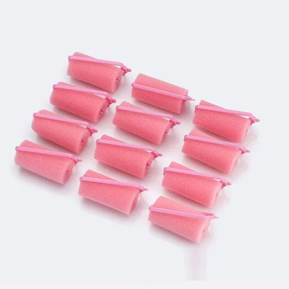 12pcs/Set Soft Sponge Foam Cushion Hair Rollers Curlers Salon Barber DIY Hair Curlers Rollers Hairdressing Tool Kit DIY Home 2cm