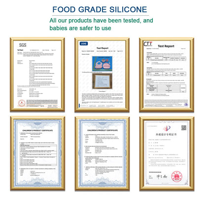 Silicone Baby Feeding Set Soft Silicone Sucker Plate Bowl Elephant Plate Personalized Name Feeding Bib Apron Children's Dishes