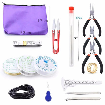 Jewelry Making Supplies Kit with Jewelry Making Tools Earring Charms Jewelry Wires Jewelry Findings Jewelry Making and Repair