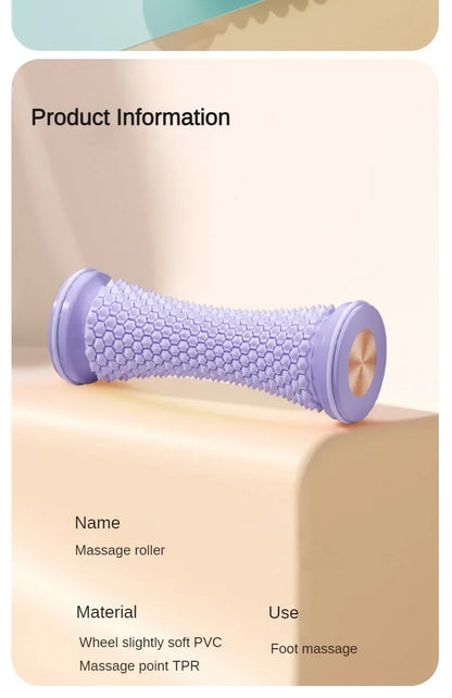 Foot Massager Massage Roller Yoga Massage Ball Plantar Fascia Roller Muscle Relaxation Care Plastic Manual Foot Massager