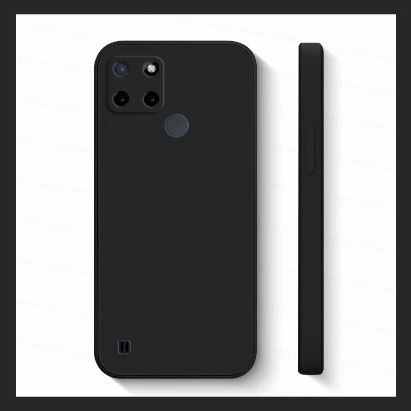 For Realme C21 Case Realme C21 C21Y C25Y C25 C25S C30S C30 C31 C33 C35 C55 Liquid Silicone TPU Shockproof Bumper Phone Cover