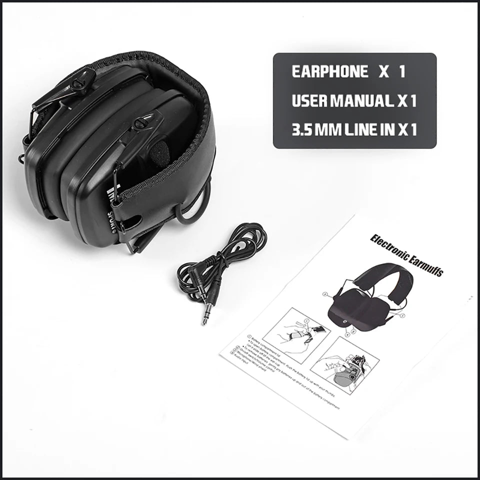 Electronic Damper Sports Shooting Earmuff Sports Shooting Impact Outdoor Anti-Noise Headset for HL Impact Sports