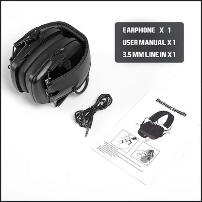 Electronic Damper Sports Shooting Earmuff Sports Shooting Impact Outdoor Anti-Noise Headset for HL Impact Sports