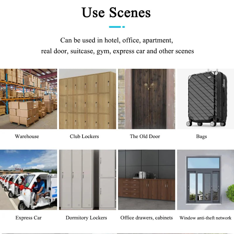 Intelligent Electronic Padlock Outdoor Waterproof Padlock Smart Fingerprint Padlock Door Anti-Theft Password Lock Cabinet