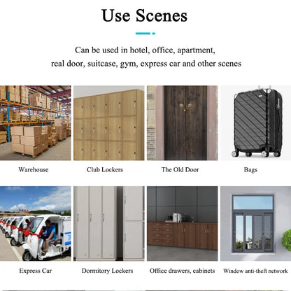 Intelligent Electronic Padlock Outdoor Waterproof Padlock Smart Fingerprint Padlock Door Anti-Theft Password Lock Cabinet