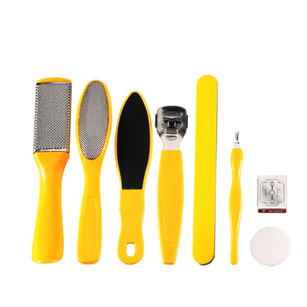 Professional Pedicure kit 10 In 1 Stainless Steel Pedicure Tools Set Foot Rasp Peel Callus Dead Skin Remover Feet Care Pedicure
