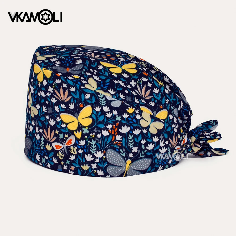 Unisex Cotton lab work cap scrubs caps Tooth check Scrubs women Caps Health service work Caps Operator hats nursing cap