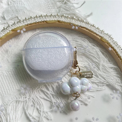 Cute Keyring Case for Lenovo HT38 Protective Cover Wireless Bluetooth Headphone Case for Lenovo HT38 Earbuds Cover