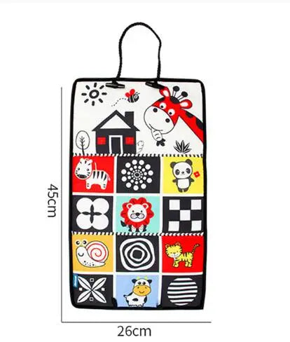 Black White View Back Seat Mirror Baby Car Mirror Safety Seat Headrest Rearview Mirror Baby Facing Rear Ward Car Kids Monitor