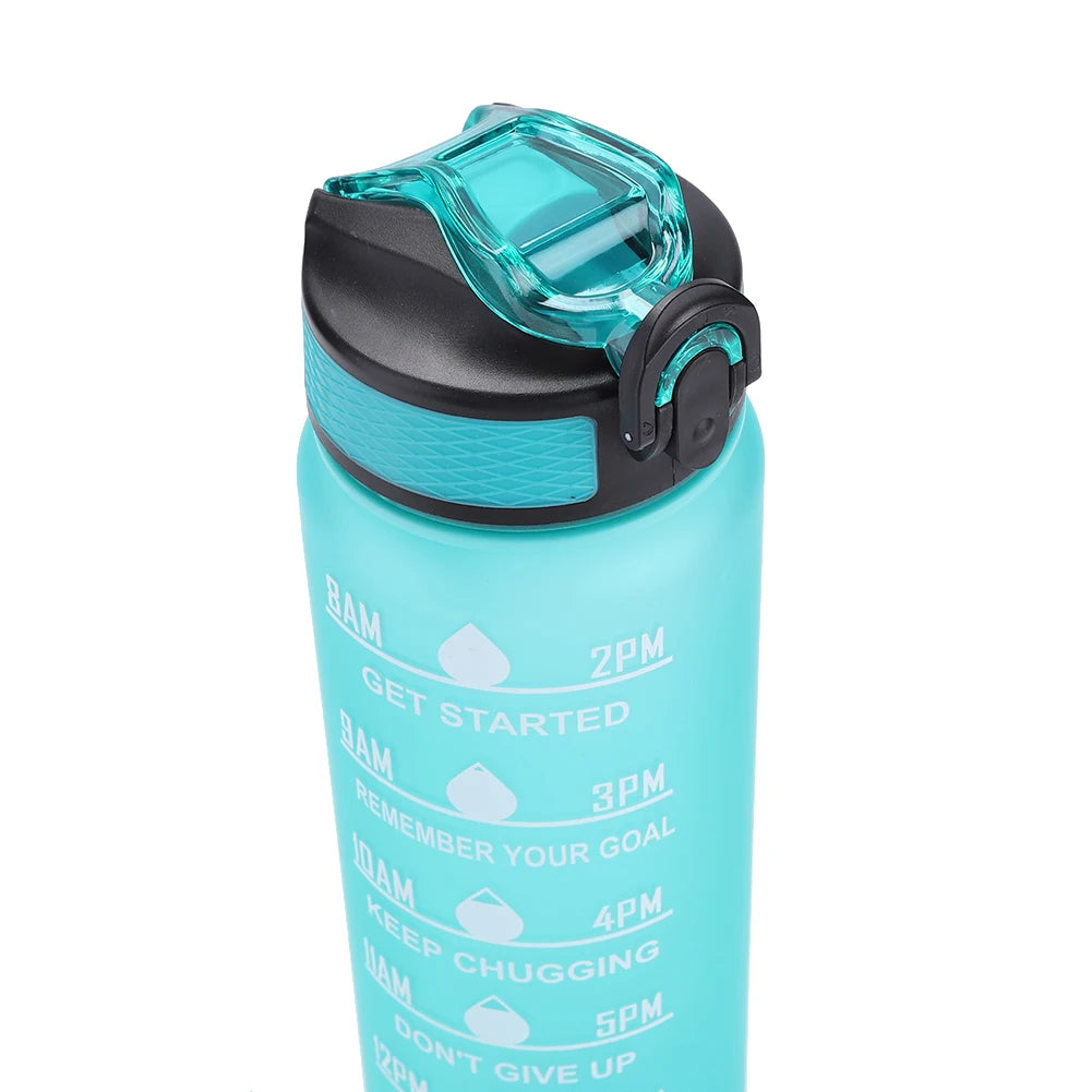 1 Liter Water Bottle Motivational Sport Water Bottle Leakproof Bottles Drinking Outdoor Travel Gym Fitness Jugs for Kitchen Cups