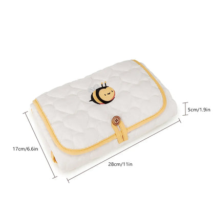 Baby Foldable Diaper Changer Baby Changing Mat Waterproof Changing Pad Portable Diaper Bag Newborn Bedding Supplies Storage Bags
