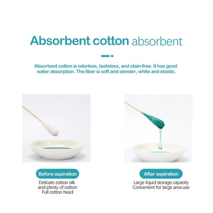 200pcs double layer disposable cotton swabs cosmetic cotton nose plugs ear plugs cleaning cotton swabs cotton spirals