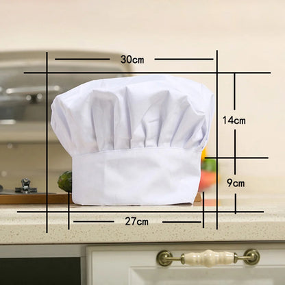 Professional Stretchy Adjustable Men Cap Kitchen Cook Baker Catering Chef Hat