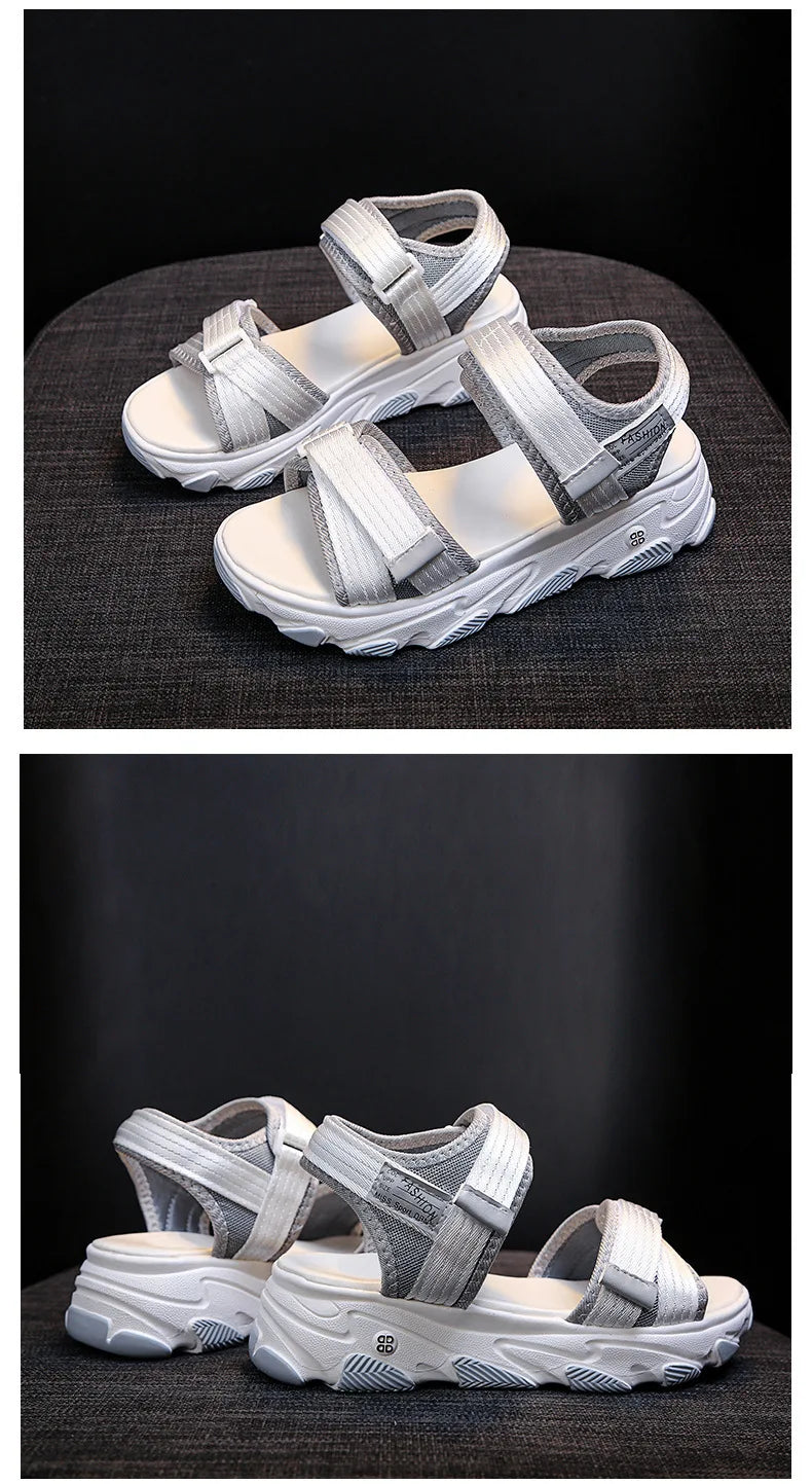 Sandals Women Shoes 2024 New Summer Sports Daddy Fashion Casual Non-Slip Platform non-slip Beach Shoes Sandalias