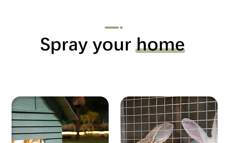 New Rabbit Supplies Complete Set Cleaning Deodorizing Pet Rabbits External Anthelmintic Spray Inhibiting Harmful Substances