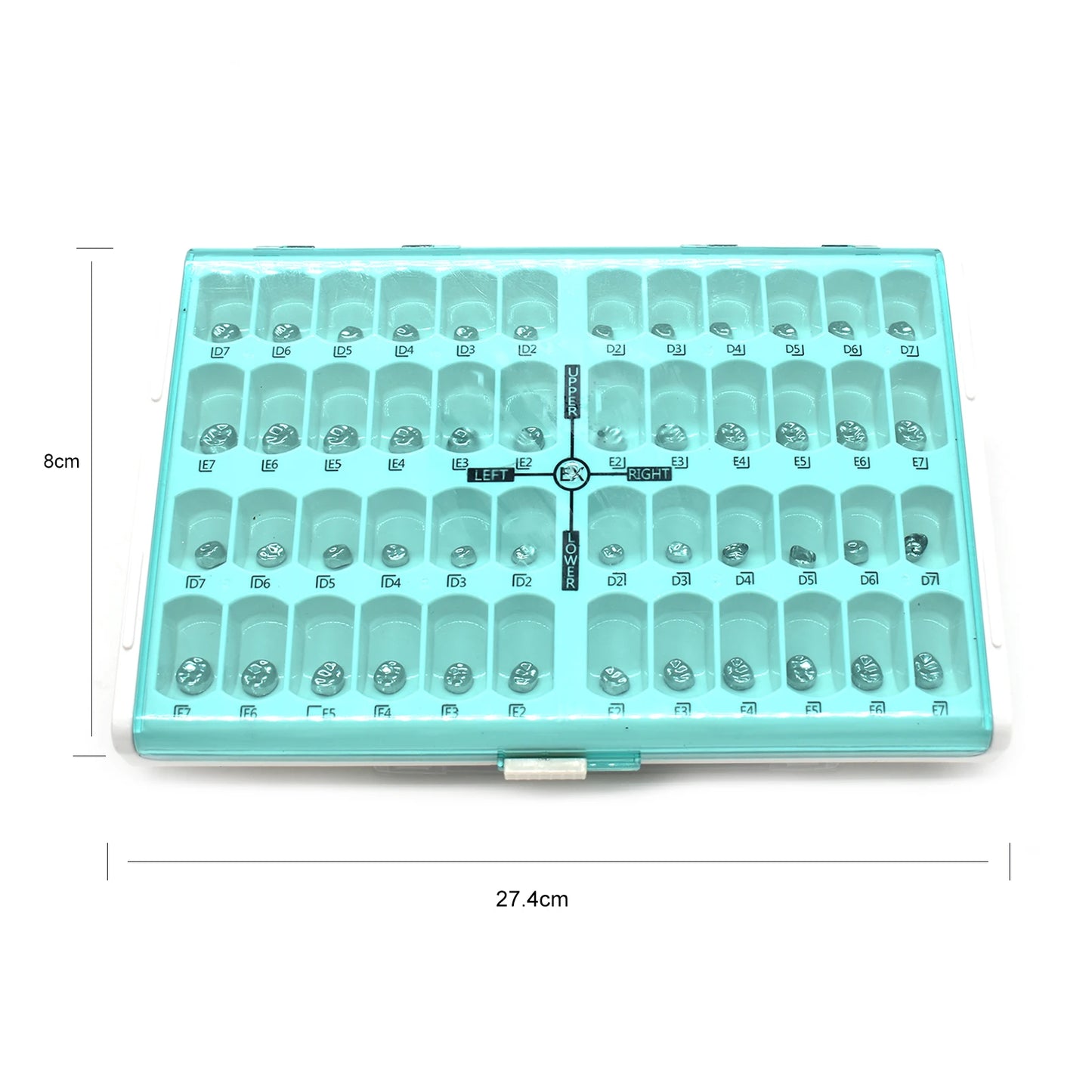 10pcs/lot Dental Primary Molar Crown Teeth 1st 2nd Preformed Stainless Steel Temporary Crowns Kit Adult Kids Dentistry